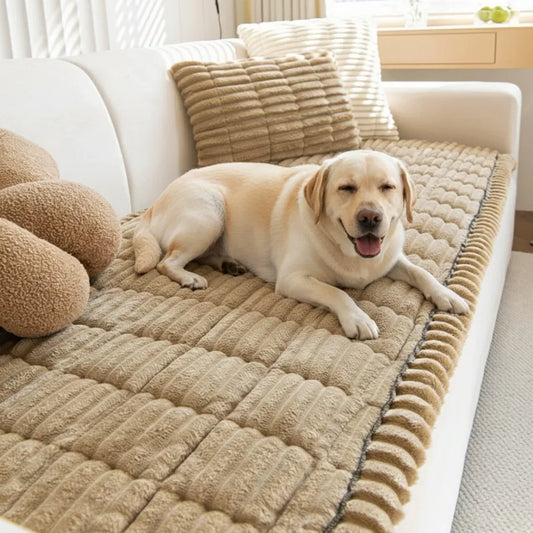 PofuPet Kaymaz Peluş Koltuk Örtüsü